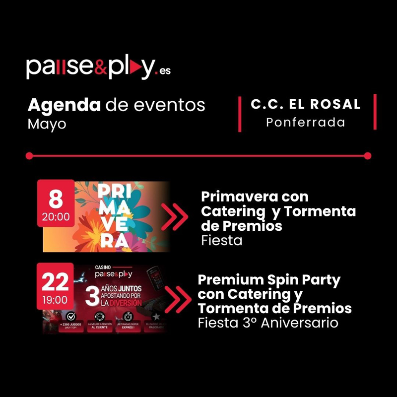 Eventos Pause&Play